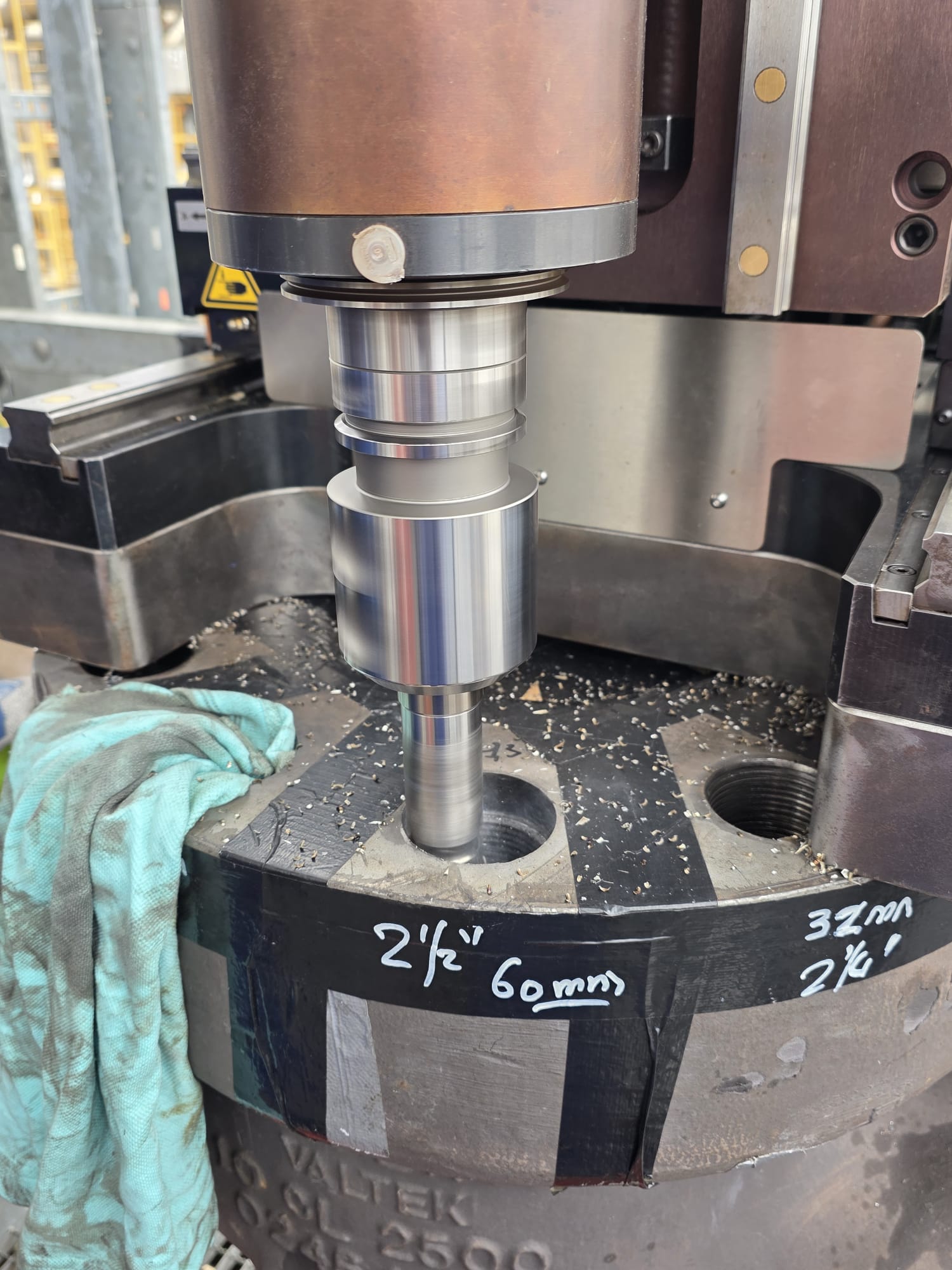 CNC-Gewindereparatur an Hochdruckventil – Polyethylen-Anlage, Niederlande — Bild 3