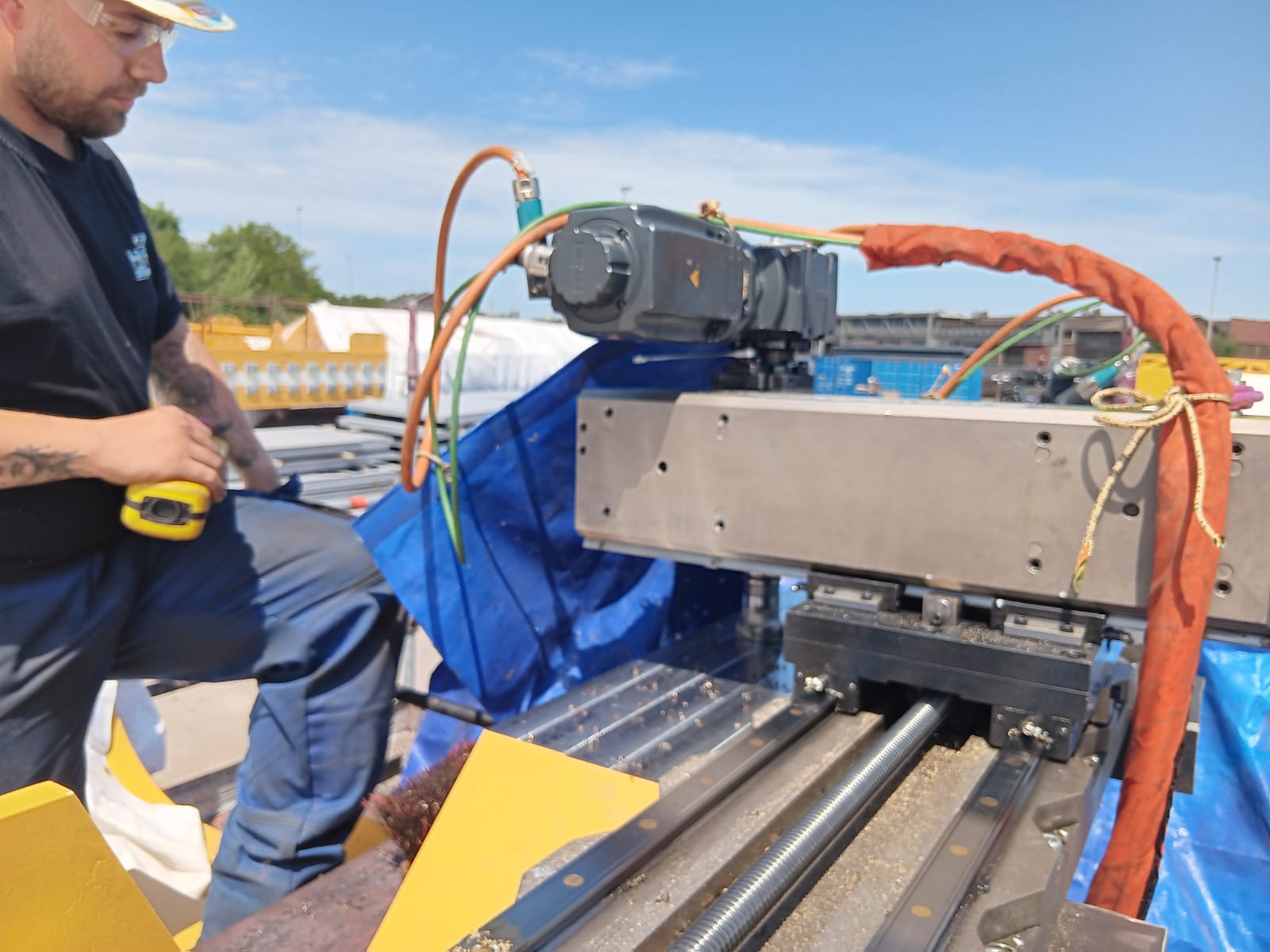 Face Milling and Aperture Milling on Crane Runway Girders in a Steel Plant — Bild 2