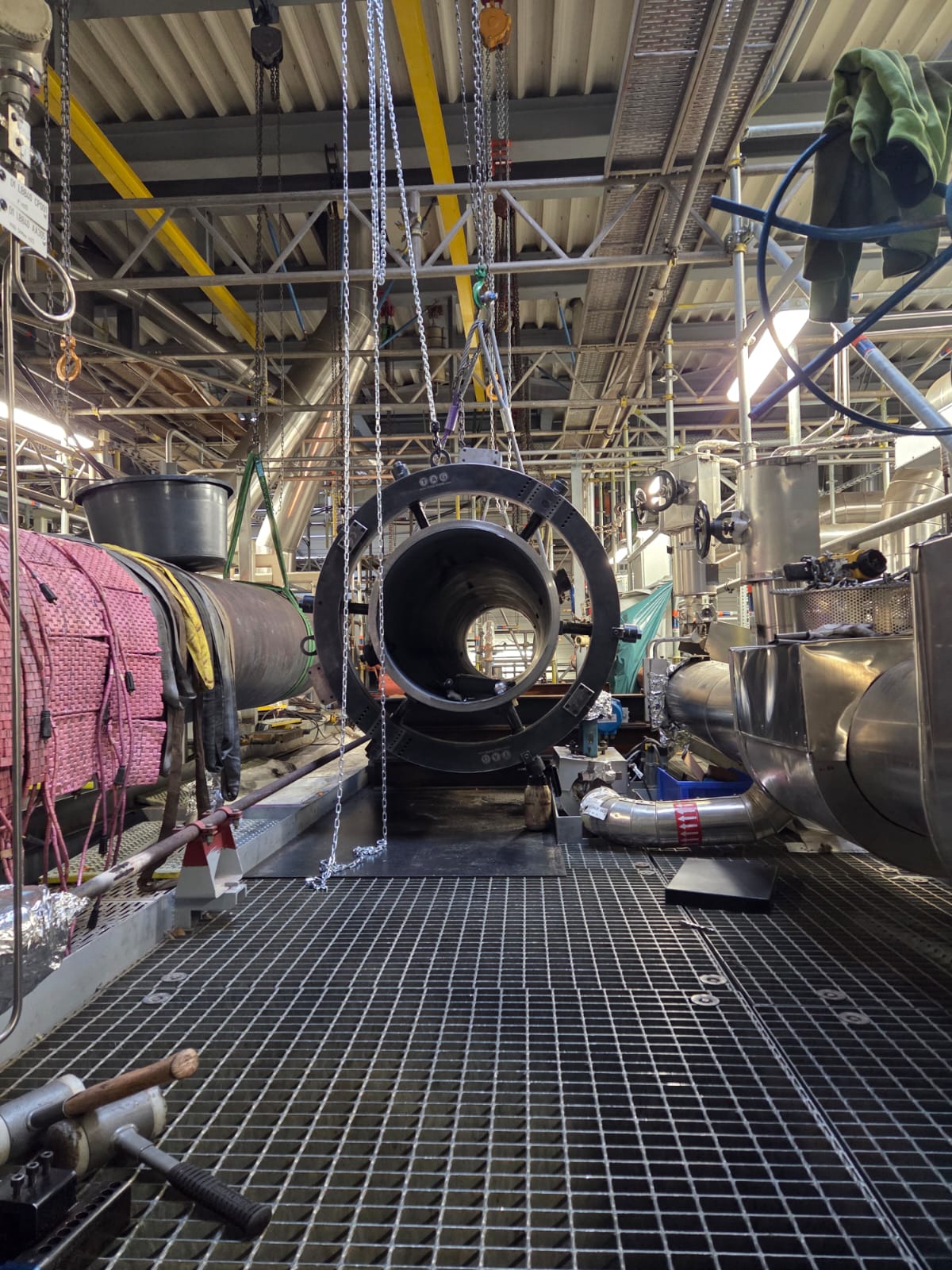 Travaux de révision en centrale électrique : usinage de tuyauteries, de brides et alésages coniques — Bild 2